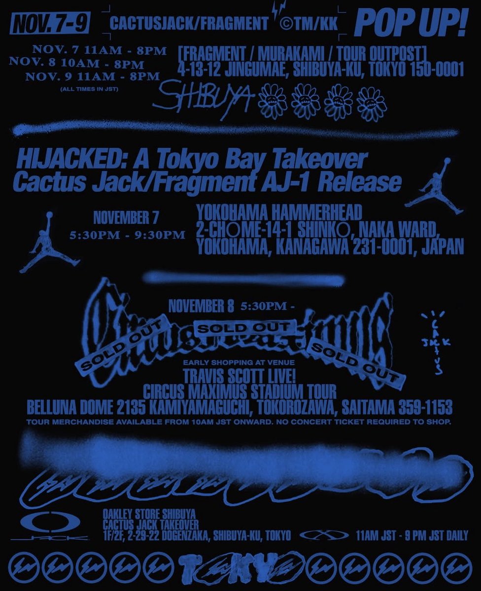 TRAVIS SCOTT ・国内各種イベントまとめ 〜CACTUS JACK公式アナウンス