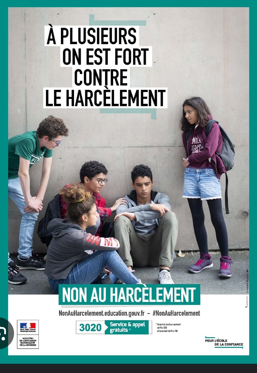 ChristVdbPro's tweet image. Journee de Lutte contre le harcèlement scolaire
