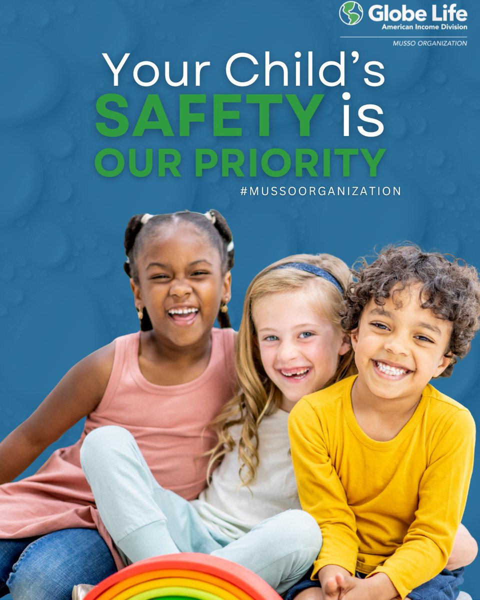 MussoOrg's tweet image. Protect what matters most — your children. 💕
Life insurance helps keep them safe today and secure tomorrow. 
📞 CALL US or DM US TODAY! +1 (786) 765-4240 #ChildSafety #LifeInsurance #MussoOrganization #GlobeLife #AmericanIncomeLife