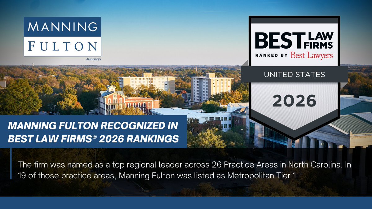 We are honored to announce that Manning Fulton has been recognized in the Best Law Firms® 2026 Rankings by U.S. News &amp; World Report and Best Lawyers®.

Learn more about the firm's recognized practice areas: manningfulton.com/news/manning-f…