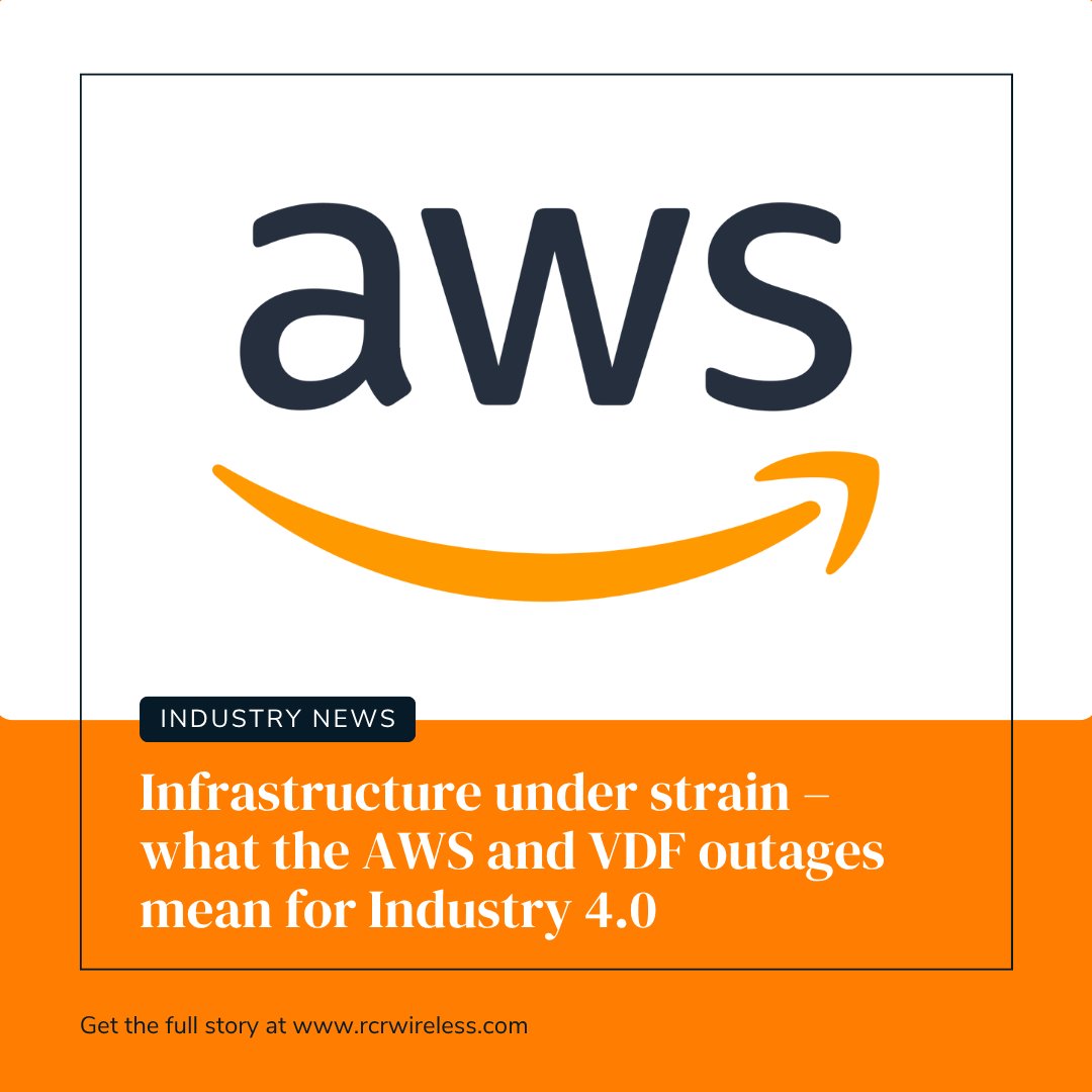 "Infrastructure under strain – what the AWS and VDF outages mean for Industry 4.0: Beyond high-profile global consumer and consumer-enterprise disruptions, the AWS and Vodafone outages this month show how Industry 4.0 can fail without proper cloud and network redundancy..."