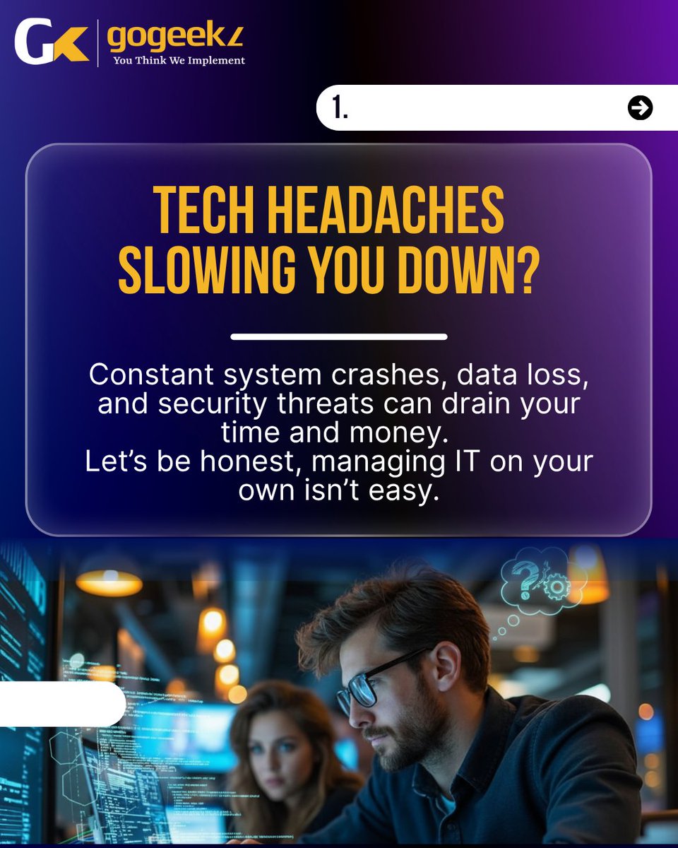 GoGeekz's tweet image. 💡 Running a business is tough — managing IT shouldn’t be!
With Managed IT Services from GoGeekz, you can save time, reduce costs, and keep your focus 
#GoGeekz #manageditservices #businessgrowth #itsupport #techsolutions #smallbusinesstips #itmanagement #cloudservices