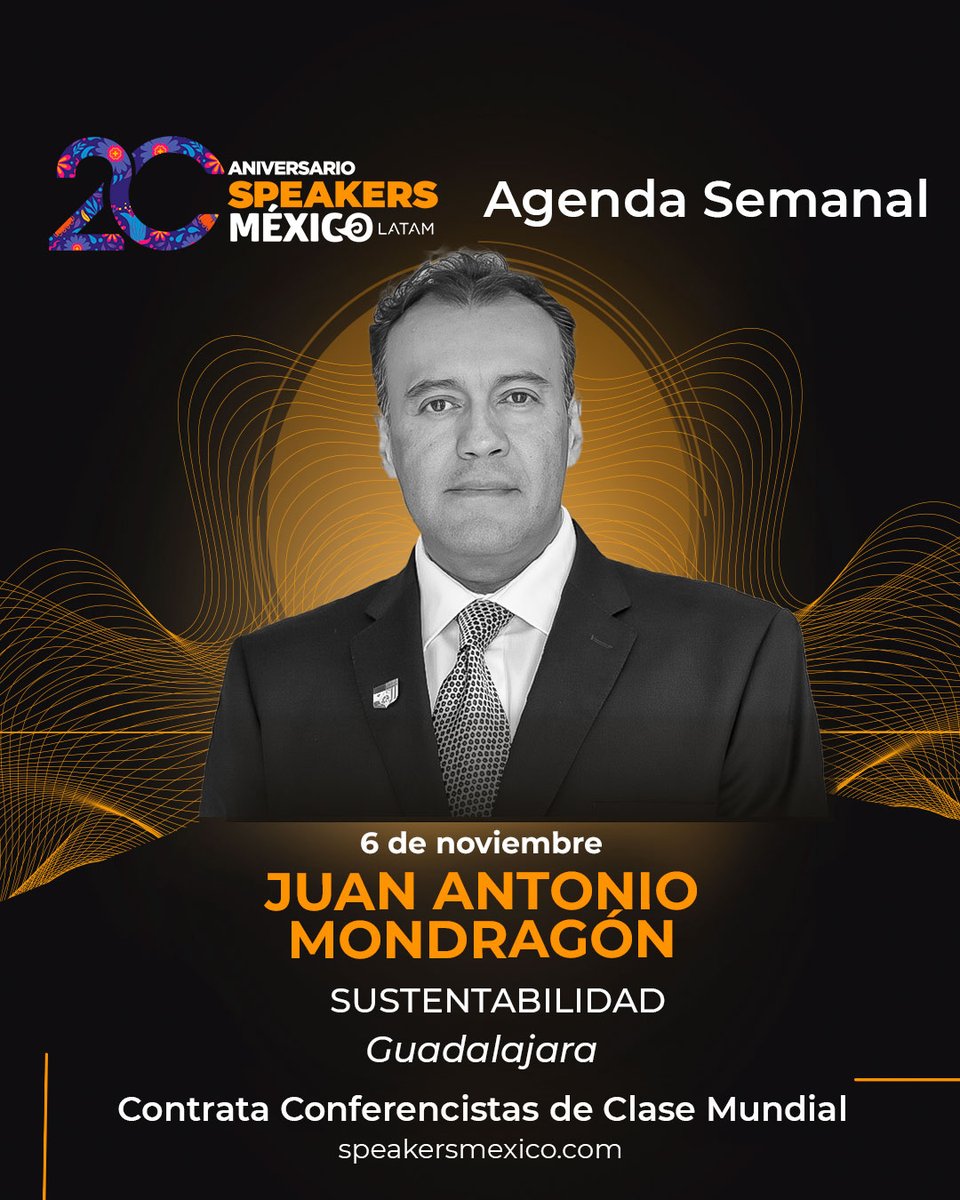 Esta semana llevamos a las empresas dos conferencistas clave en la cultura organizacional, storytelling y sustentabilidad.¿Tienes un evento en puerta?
Te ayudamos a elegir al speaker ideal en menos de 24 h.
CDMX 55 5680 6051 | speakersmexico.com