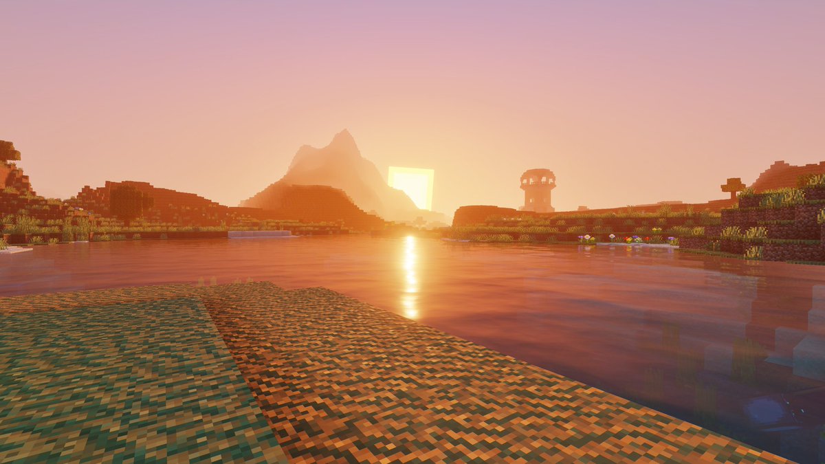 Hi Minecrafters 👋 

Look at this sunrise 🌅 

Used Luminous Dreams by <a href="/XxPoggyisLitxX/">XxPoggyisLitxX</a> 
Also alongside Realism VFX &amp; Soundscape+ 

#Minecraft #vibrantvisuals #wow #gaming #XboxSeriesX #PS5 #Windows11 #PC #like