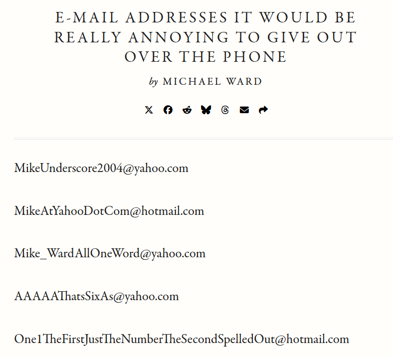 One of my favorites from <a href="/mcsweeneys/">McSweeney's</a>