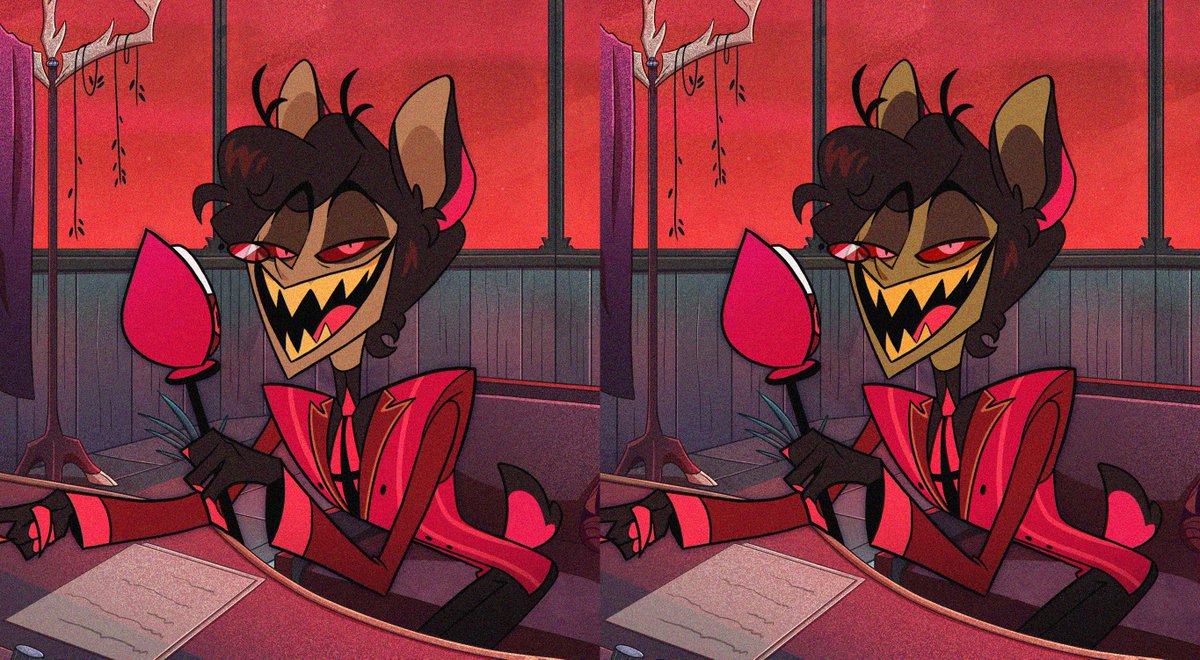 Did more tweaks to Alastor to see if I can find a happy middle ground. 

Didn't change too much because lazy and I also wanted to retain aspects of his original design.  I mostly updated his clothes to fit the 30s better and tried to make him look more dead. 

>