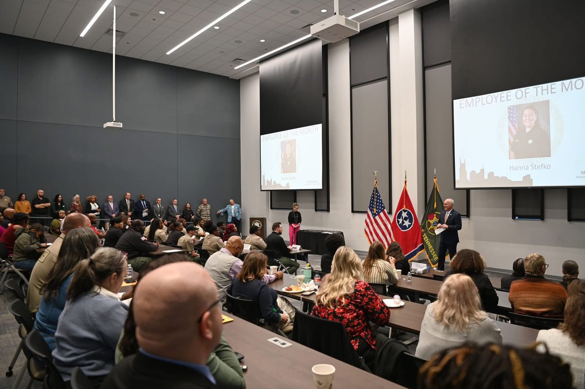 Yesterday, we announced <a href="/NashSheriff/">Nashville Sheriff</a> September Employee of the Month, Hanna Stefko. We also recognized Nichole Dawson and Heather Judd for receiving Certified Pretrial Services Professionals status from <a href="/NAPSA1973/">NAPSA</a> .  Congratulations to all honorees.