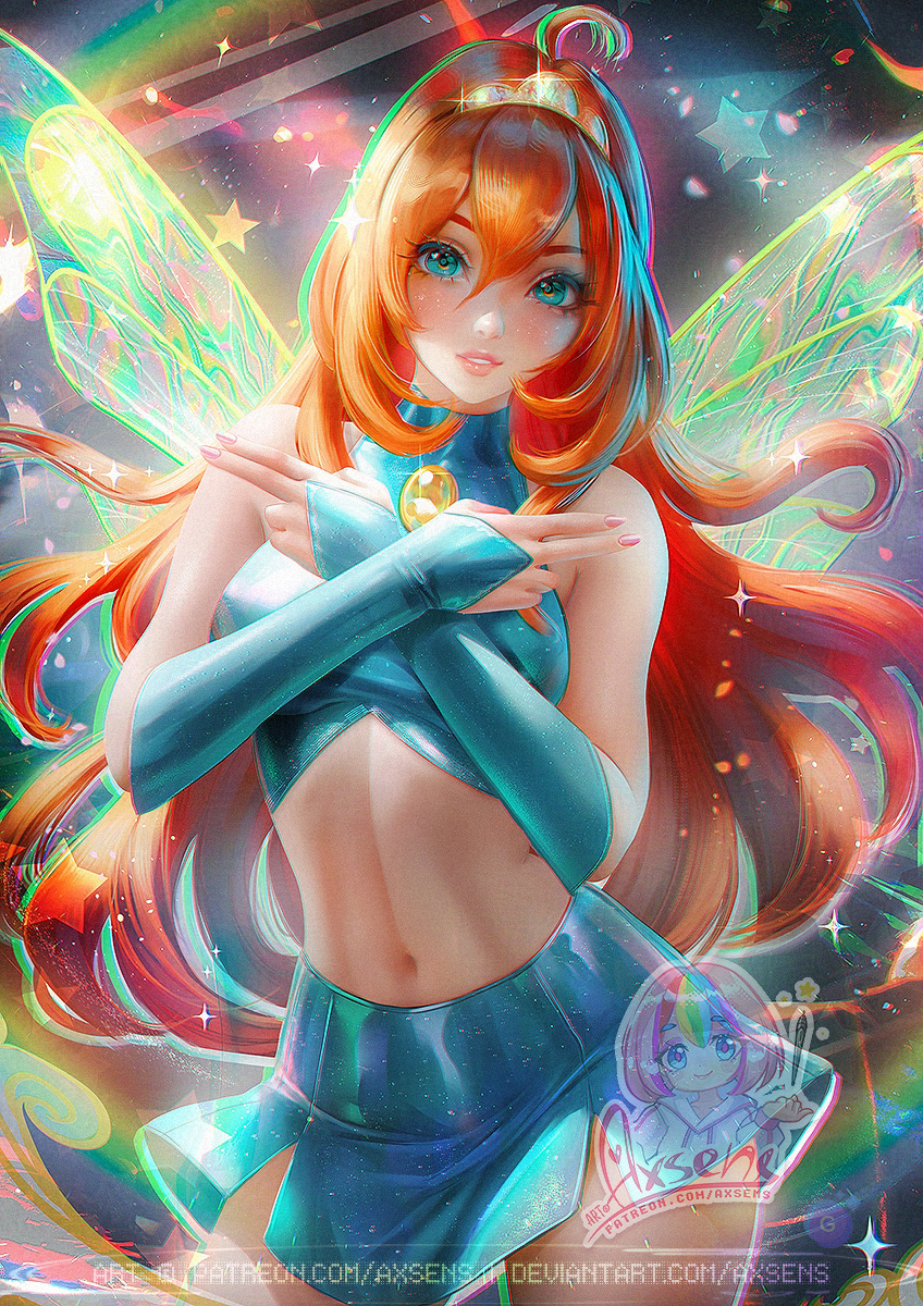 axsensart's tweet photo. My little version of this sweet fairypie  🥰

🌟 Spicy alt versions on Patreon — link in bio!
⠀
#bloom #WINX  #winxclub https://t.co/L1VnurZF1f