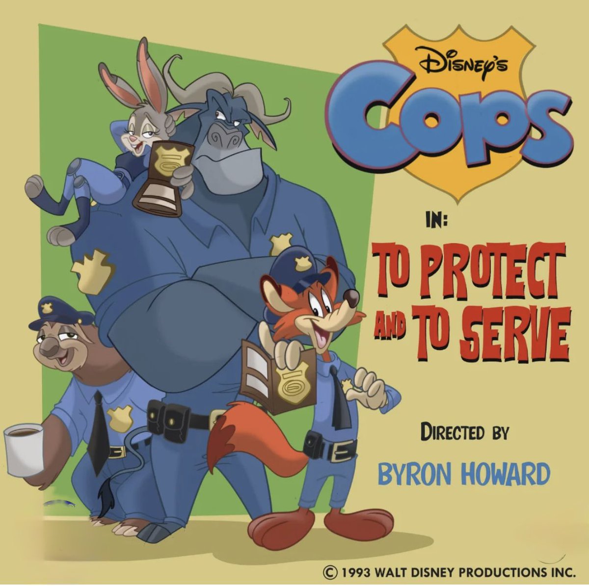 #disney If Zootopia was a 90’s tv series by Richietoons 😎🤩🤣👍.