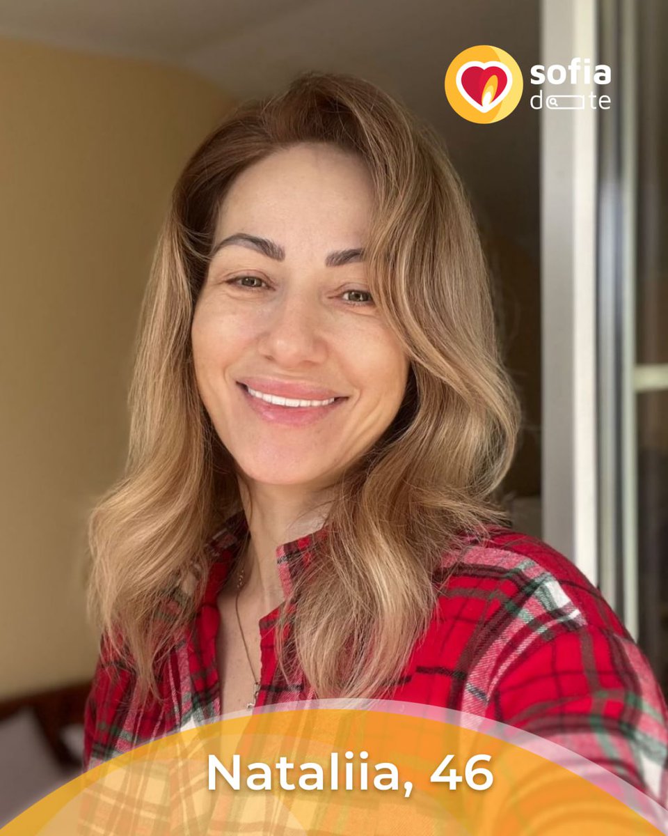 date_sofia's tweet image. Nataliia, 46, is a graceful woman with a kind soul 🌷 She loves cozy evenings, long walks, and good books. Her heart is open for real connection and warmth. Message her today 💌 1681868913