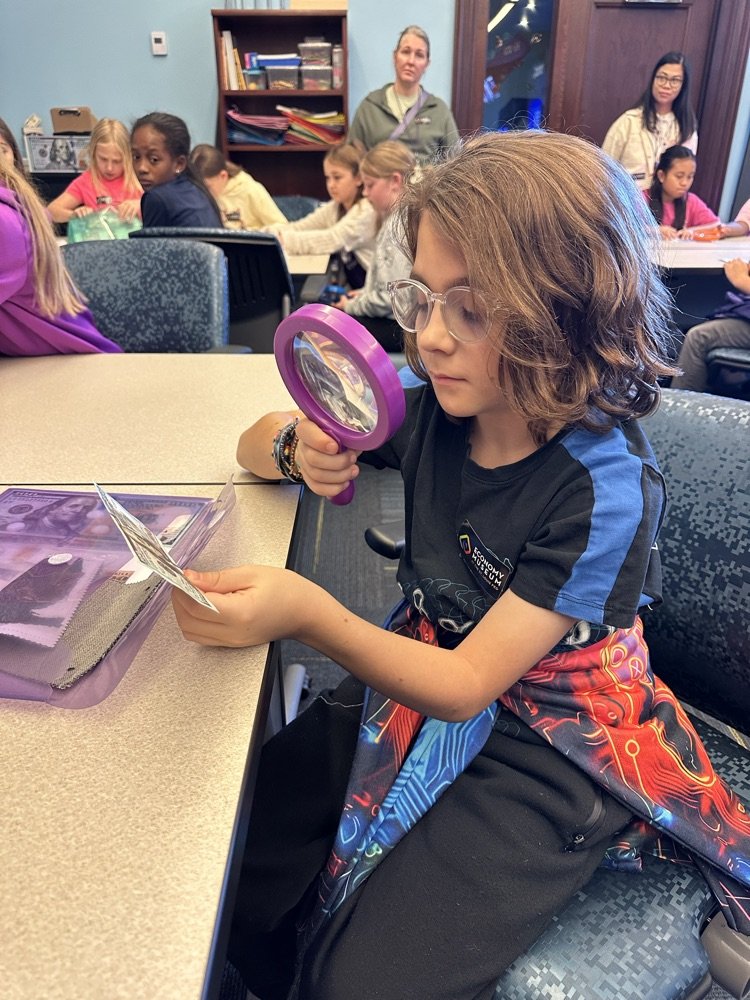 Learning the value of a dollar! WES 4th graders enjoyed their trip to the Economy Museum where they learned how money is made and discovered the secrets behind spotting fakes! #19WESPride #19EveryStudent