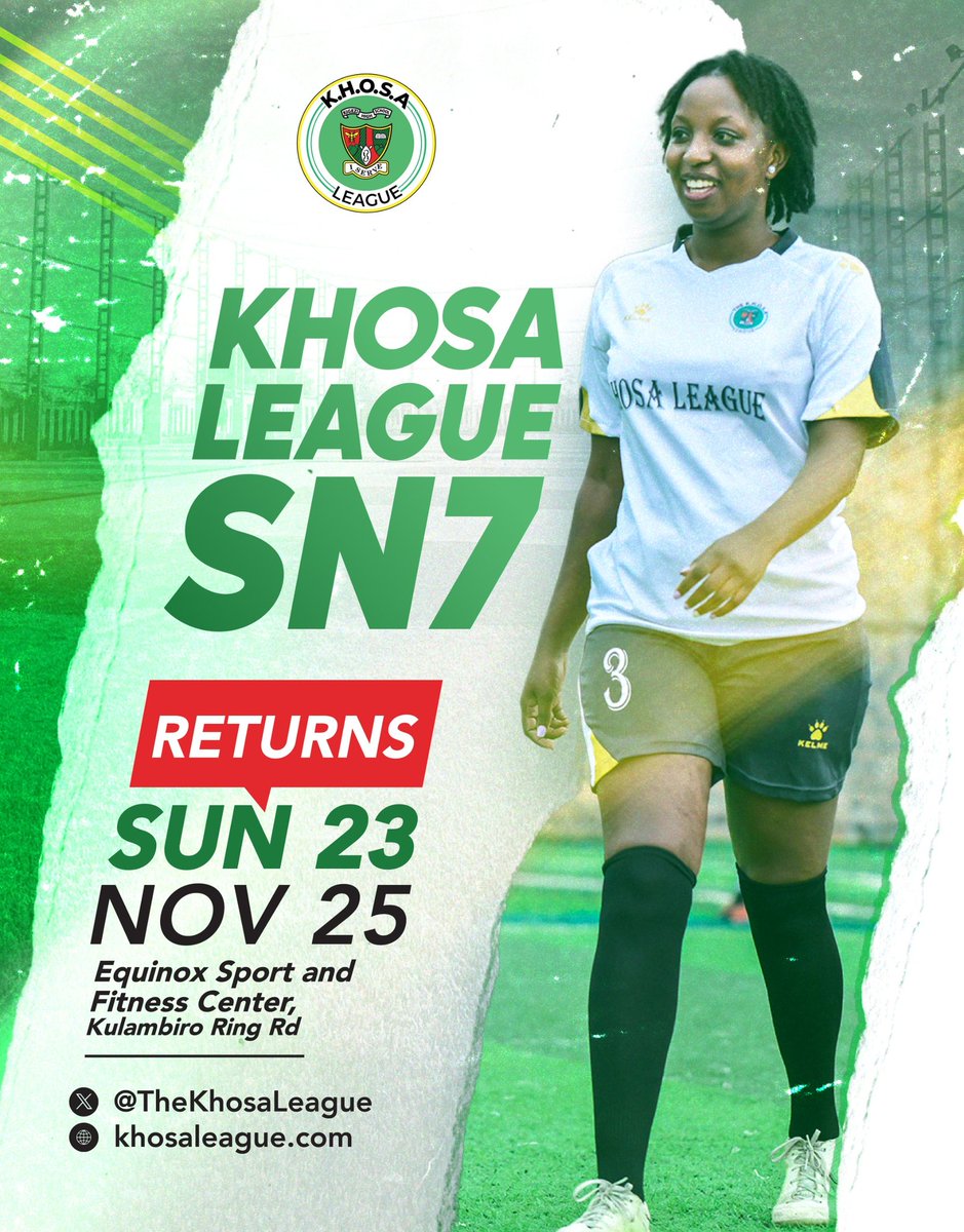 And the wait is over. We are BACK on 23rd/11/25. 

#TheKHOSALeague

Gets your boots laced up. <a href="/Eminents07/">Akasayi FC</a> <a href="/FcWalayi/">FC Walayi</a> <a href="/the_whizzy2013/">Katara FC</a> <a href="/thehistoricals/">Historical Class (FC)</a> <a href="/KarereGiants/">Karere Giants FC</a> <a href="/FcBenghazi/">Benghazi-Imperatives Fc</a> <a href="/GwajwaFc/">Gwajwa fc</a> <a href="/BulembiaClass/">Bulembia Class 2008</a> <a href="/warriors0_fc/">Epitome Warriors (FC)</a> <a href="/kigezihigh/">Kigezi High School</a> <a href="/KhosaTrolls/">khosa League Trolls</a> <a href="/AlumniChampions/">Schools' Alumni Champions League</a>
