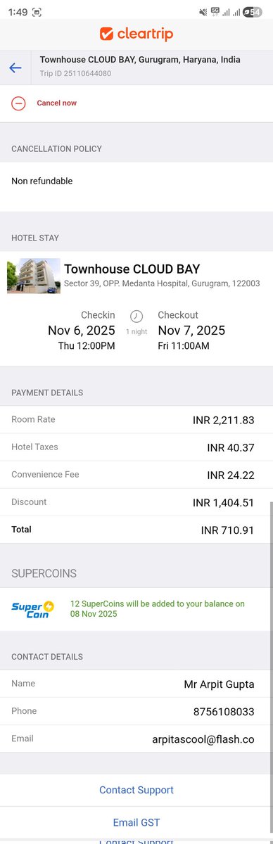 arpitascool's tweet image. @Cleartrip They just denied the entey from online #cleartrip portal and now cleartrip saying they cant do anything.

What a waste of money and worst service?

Why they confirmed my booking if hotel is not allowing? 

#worstservice #uselessservice
