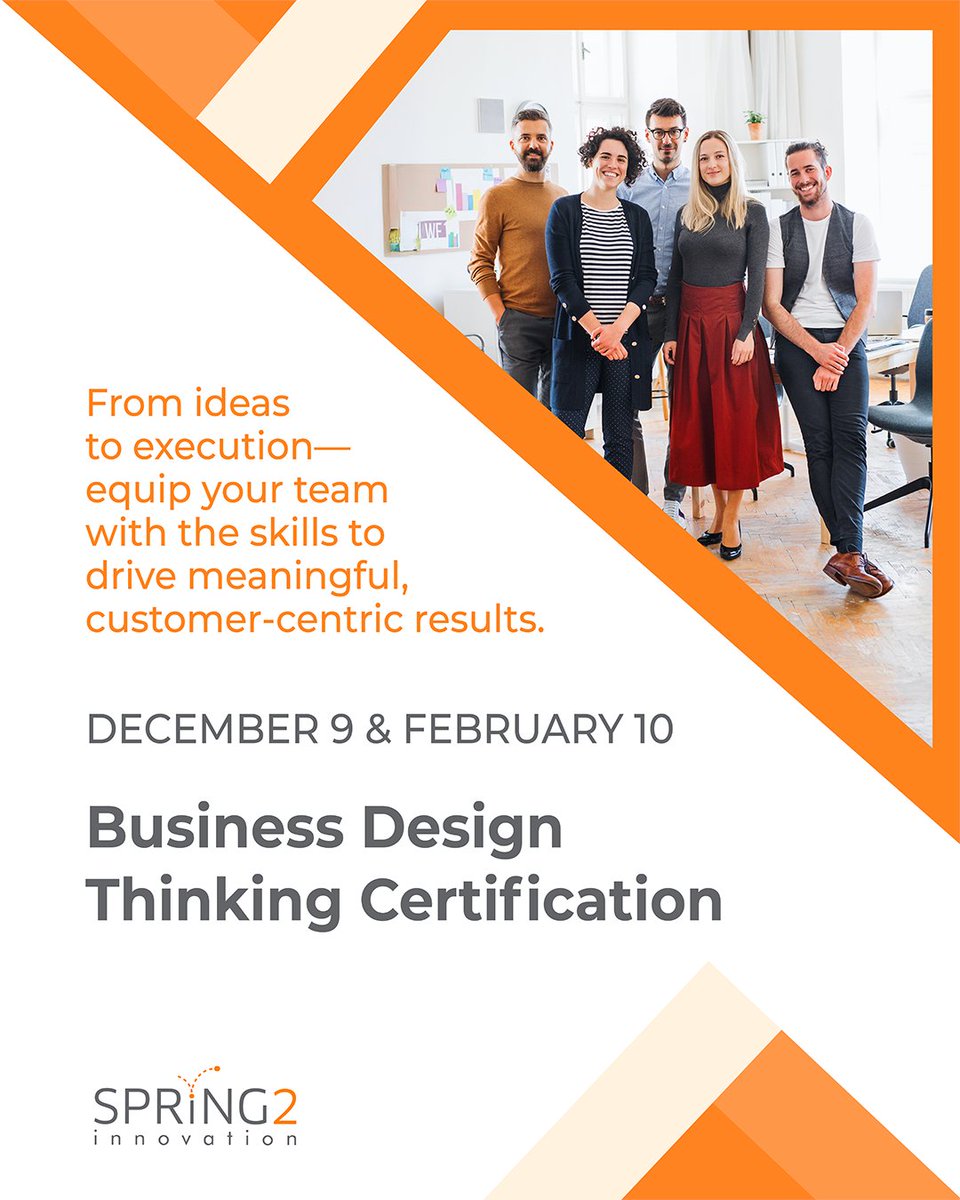 Spring2Inno's tweet image. 🔑 Unlock new opportunities with the Spring2 Design Thinking Certification.

📍 Elevate your problem-solving skills and drive real impact—zurl.co/Avl1p

#Spring2Innovation #ProfessionalGrowth