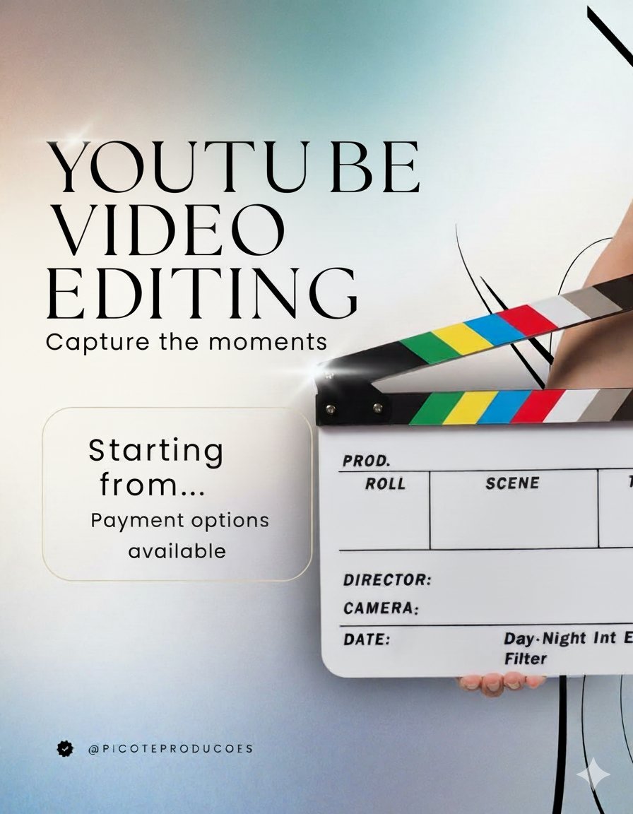 picoteproducoes's tweet photo. Passionate about creating videos but short on time for editing? I can help! Professional YouTube video editing services available now.
DM me to see how I can bring your vision to life!
#VideoEditor #YouTubeEditing #FreelanceEditor #HireMe #ContentCreator #LookingForWork https://t.co/wXmLmbpRrx