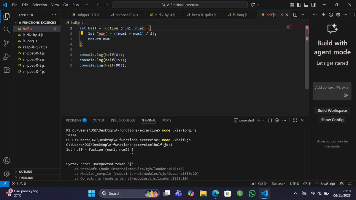 FLight2304's tweet image. Day 6 of JavaScript:
My brain: &quot;Let&apos;s build something cool!&quot;
Also my brain: forgets () after function calls for the 47th time
Today&apos;s lesson: Programming is 10% logic, 90% remembering to close your parentheses
Why is this so hard 😂
#LearnInPublic #CodingLife #LearningJavaScript