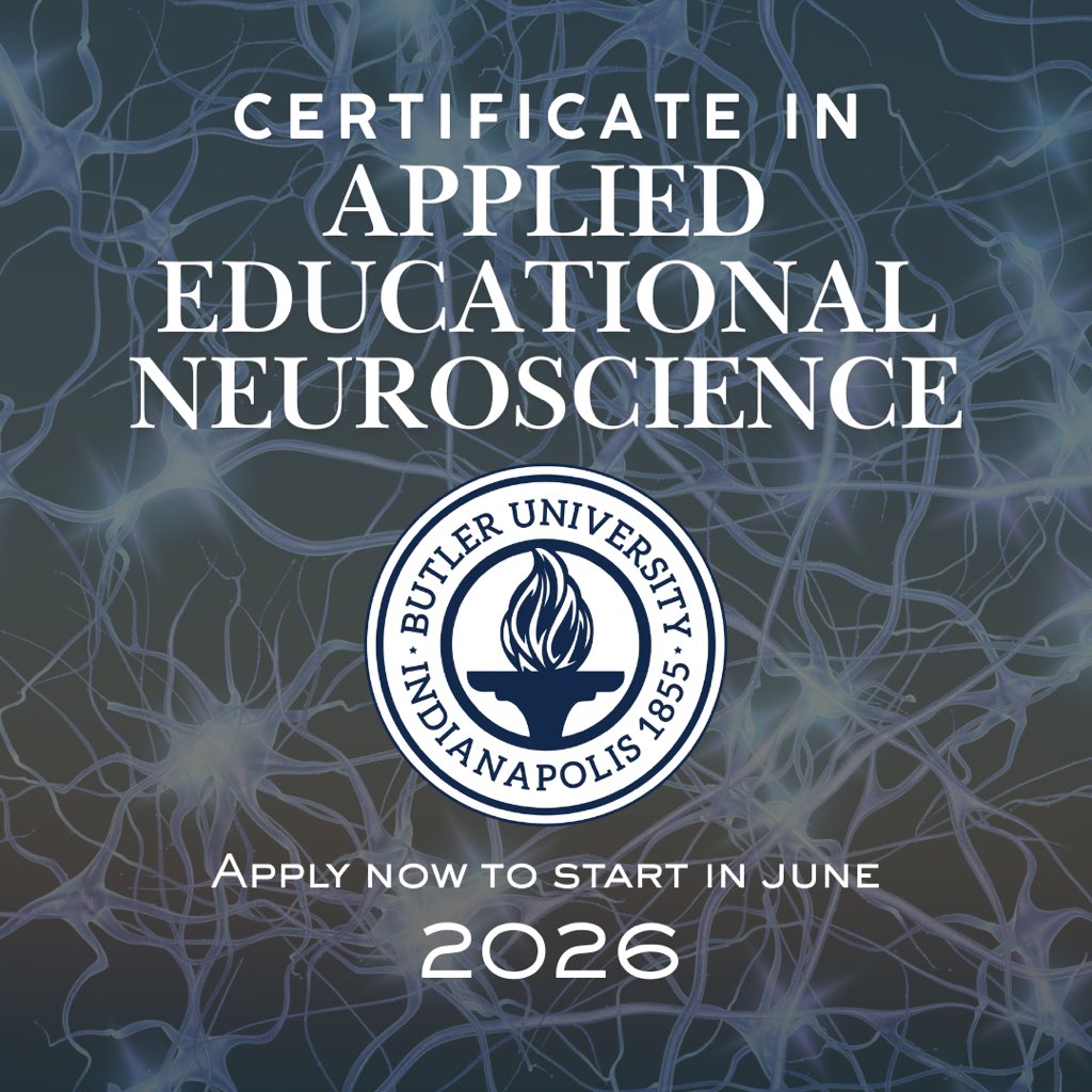 desautels_phd's tweet image. 💙Apply Now💙

#appliededucationalneuroscience #educators #neuroscience #butleruniversity