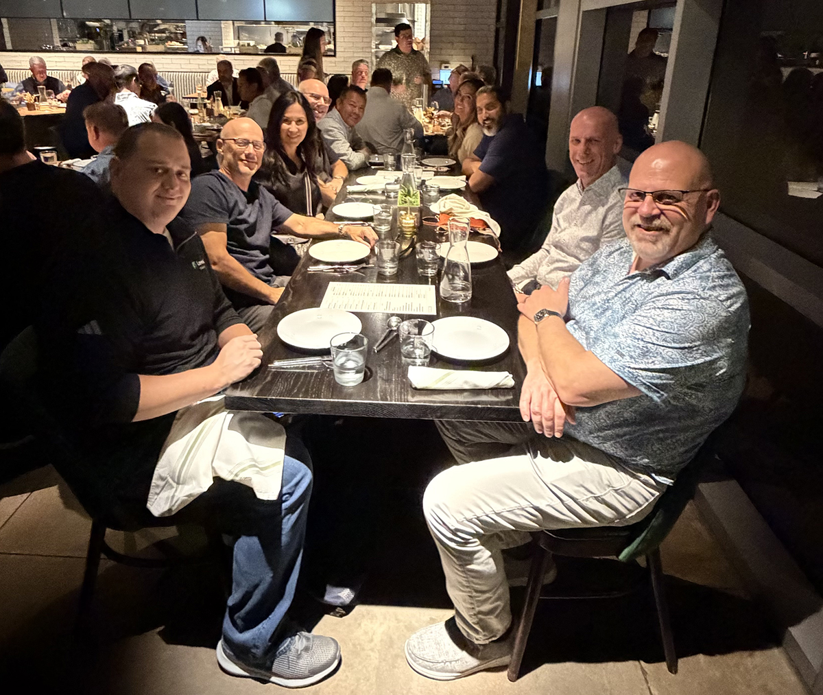 ETHERFAX's tweet image. What a fantastic evening in Austin! The ETHERFAX team had a great time catching up with our partners over dinner at the Caroline Restaurant. Cheers to strong partnerships and continued success! #ETHERFAXPartnerSummit2025
