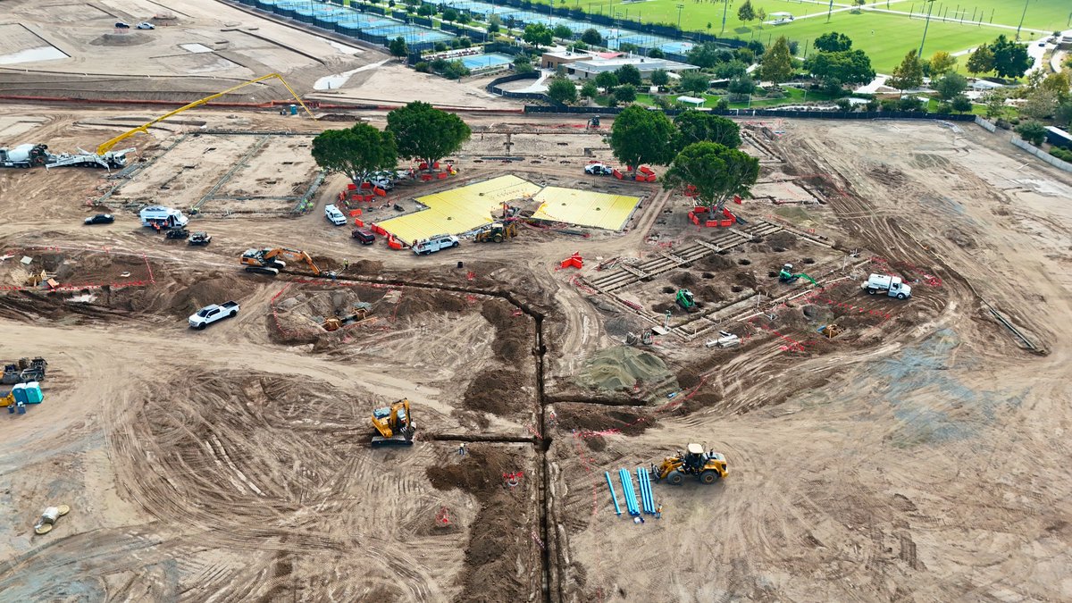 Progress continues at the future site of The Canopy at the Great Park. Foundations are underway, with vertical construction beginning soon — delivering 90,000+ square feet of retail, dining, and everyday services.

Stay updated at greatparkframework.org.