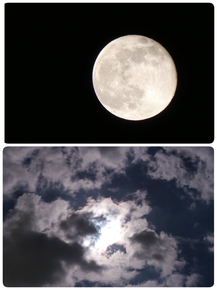 xA9NpU37iVkJ2rb's tweet image. 一昨日の満月🌕️は曇っていて写真を撮る事出来なかったが

昨夜は雲の間からお月様🌕が
写真に収めました

雲に隠れたお月様
それも又良かった

#昨夜の月🌕