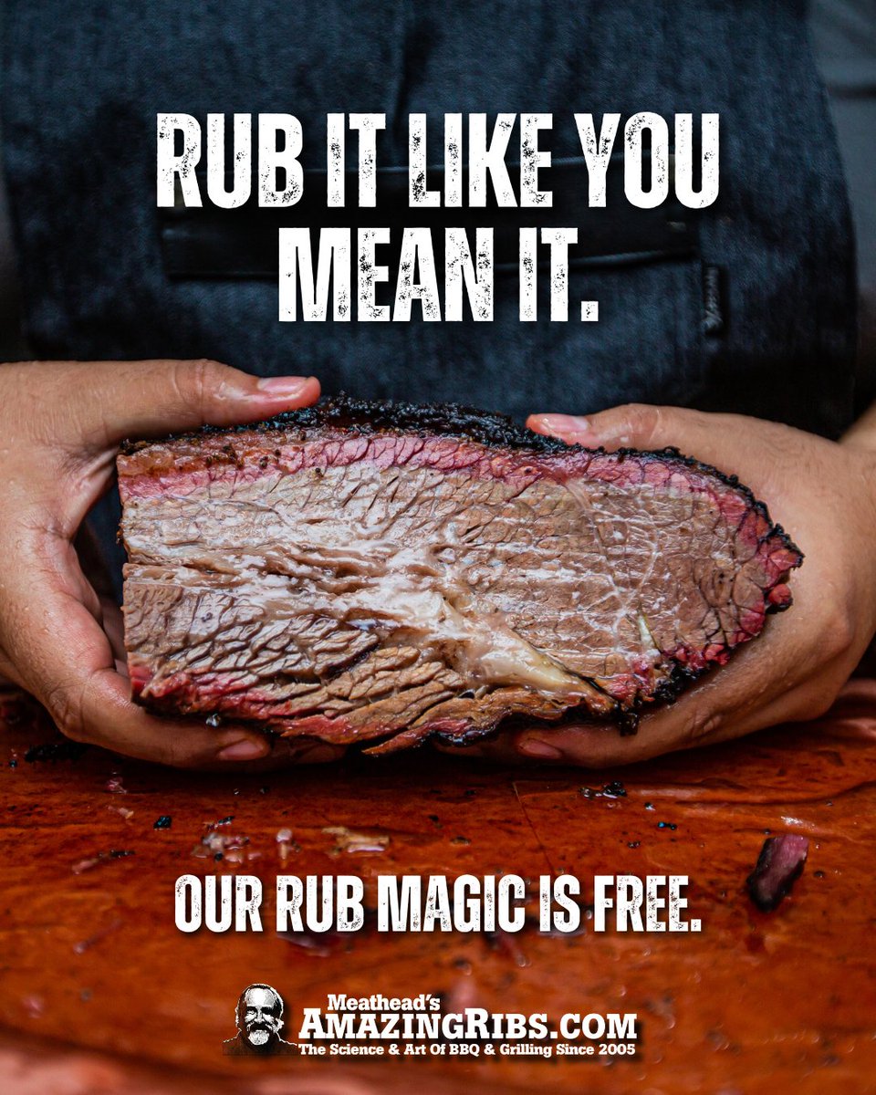 meathead's tweet photo. The ultimate brisket rub?
Pitmasters swear by it. Backyard warriors guard it. And now… it’s yours — for FREE. 🔥
Grab the Big Bad Beef Rub recipe here 👇
https://t.co/oNksSNqPvt
#BBQ #BrisketGoals #MeatMagic https://t.co/7hIEfQXanu