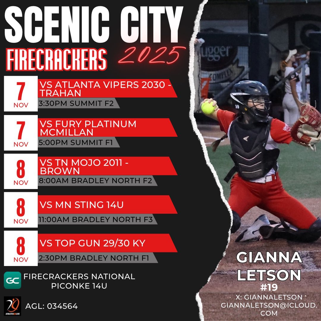 giannaletson's tweet photo. Can’t wait for a great weekend in Chattanooga, Tennessee for the @ConnectSports_  Scenic City Fall Showcase! https://t.co/Z1gJnPpHor