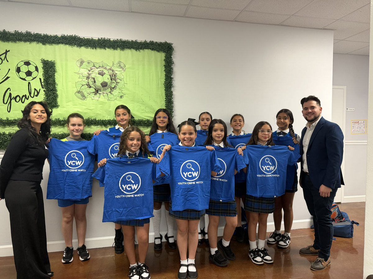 We would like to welcome our newest YCW Club members for the 2025/2026 school year from AcadeMir Charter School West.  We are so proud of their commitment to making their school a safe place to learn.  #YCW #SafeSchools #FutureLeaders