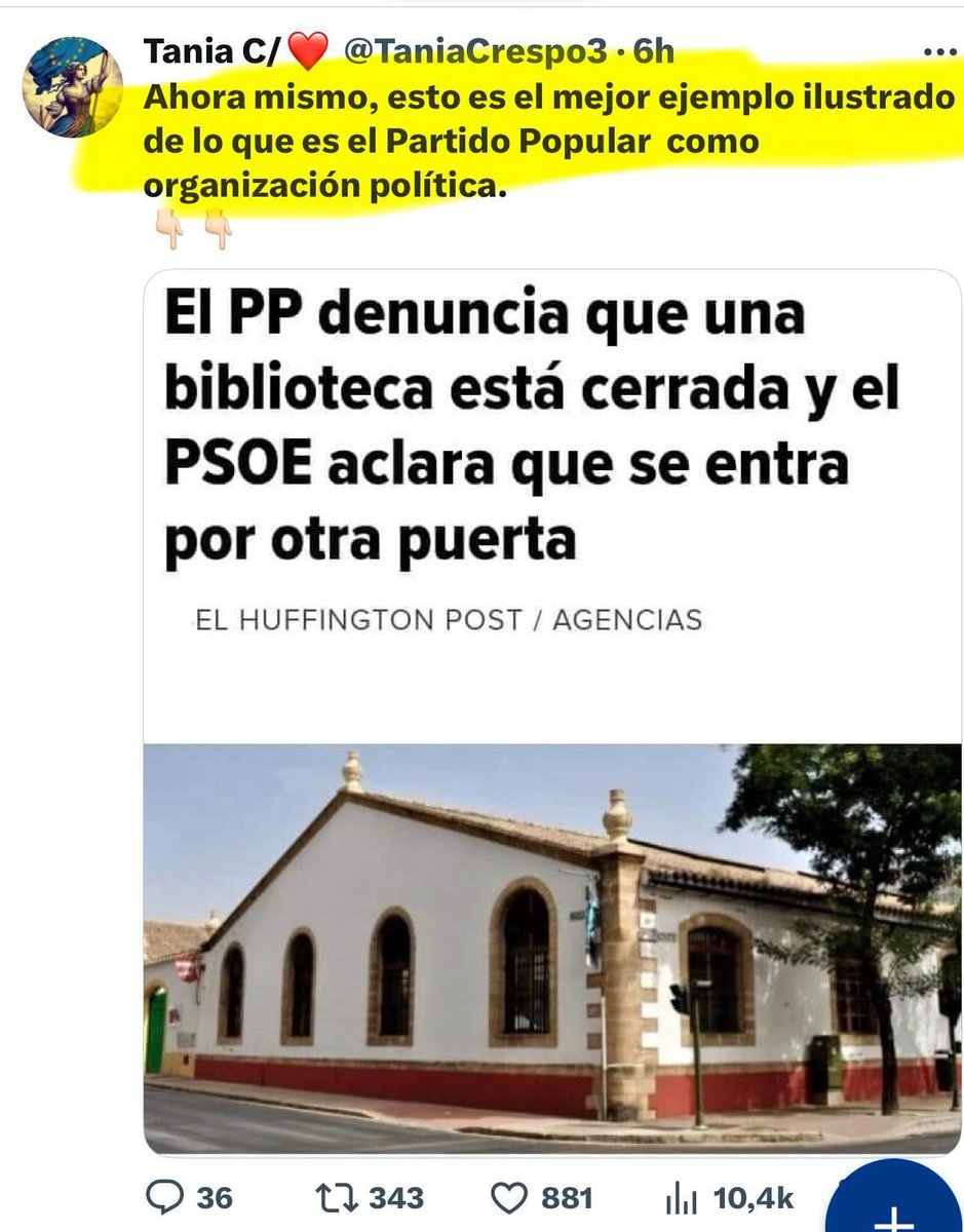 <a href="/oscar_puente_/">Óscar Puente</a> La mejor forma de resumir la actitud del PP y de la citada fachosfera ante este tema y casi cualquier tema administrativo de este País es el siguiente tuit :