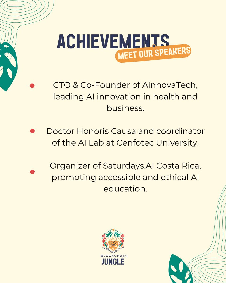 🔥 Rodrigo Herrera Takes the Stage at Blockchain Jungle 2025!
The wait is over! Tech strategist and Web3 pioneer Rodrigo Herrera is joining us for the event that's about to change EVERYTHING.
Your journey into the future of tech starts here!

🗓 November 8–9 · CR Convention