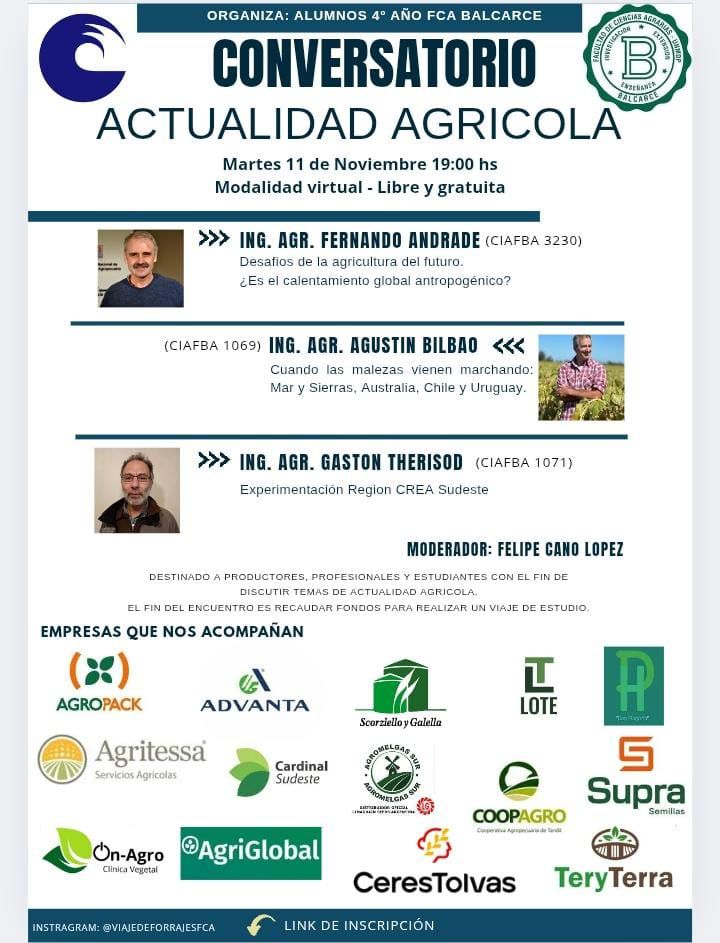 No te pierdas este encuentro lleno de agronomia y producción!