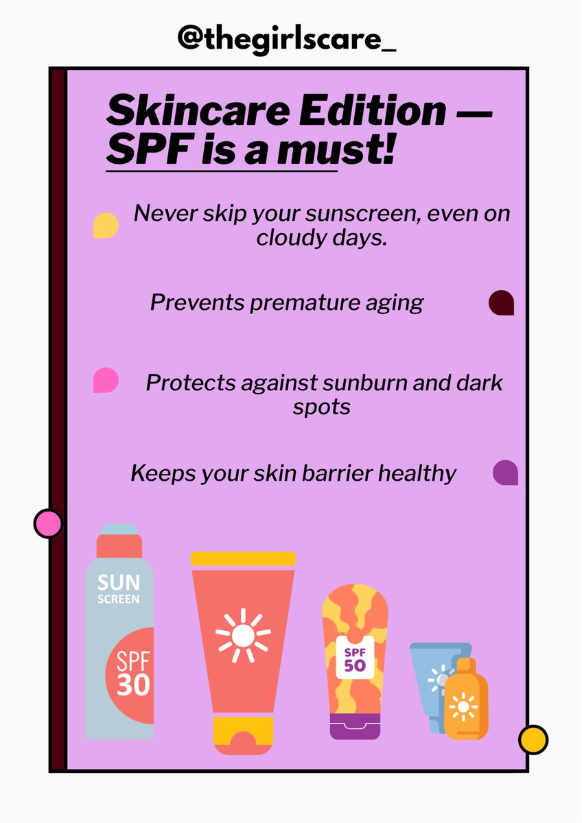 SELF~CARE TIP OF THE DAY🌸

Girls, How often do you wear your sunscreen?