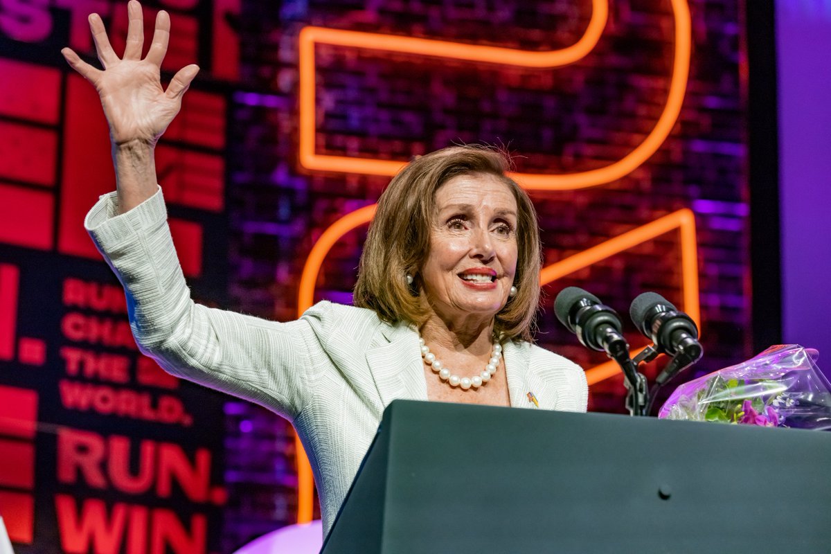 Thank you, Madam Speaker 💖

Speaker Emerita Pelosi's career is a masterclass on leadership, from shattering glass ceilings as the first woman to hold the Speaker’s gavel, championing health care, fighting for LGBTQ+ rights, and standing up to Trump; she never flinched.
