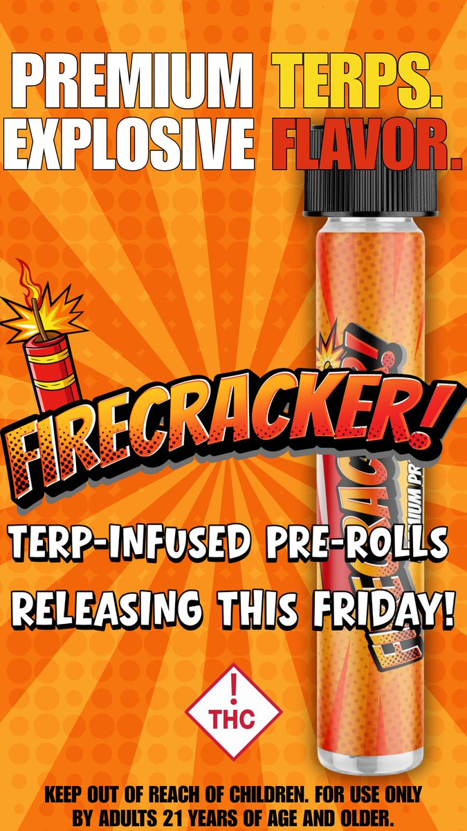 greatsmokycanna's tweet image. Tomorrow’s forecast: 🔥 &amp;amp; 🍒
Firecracker Pre-Rolls + Cranberry Sauce Disposables land this Friday (11/7) at Great Smoky CC! #StayLifted #GreatSmoky