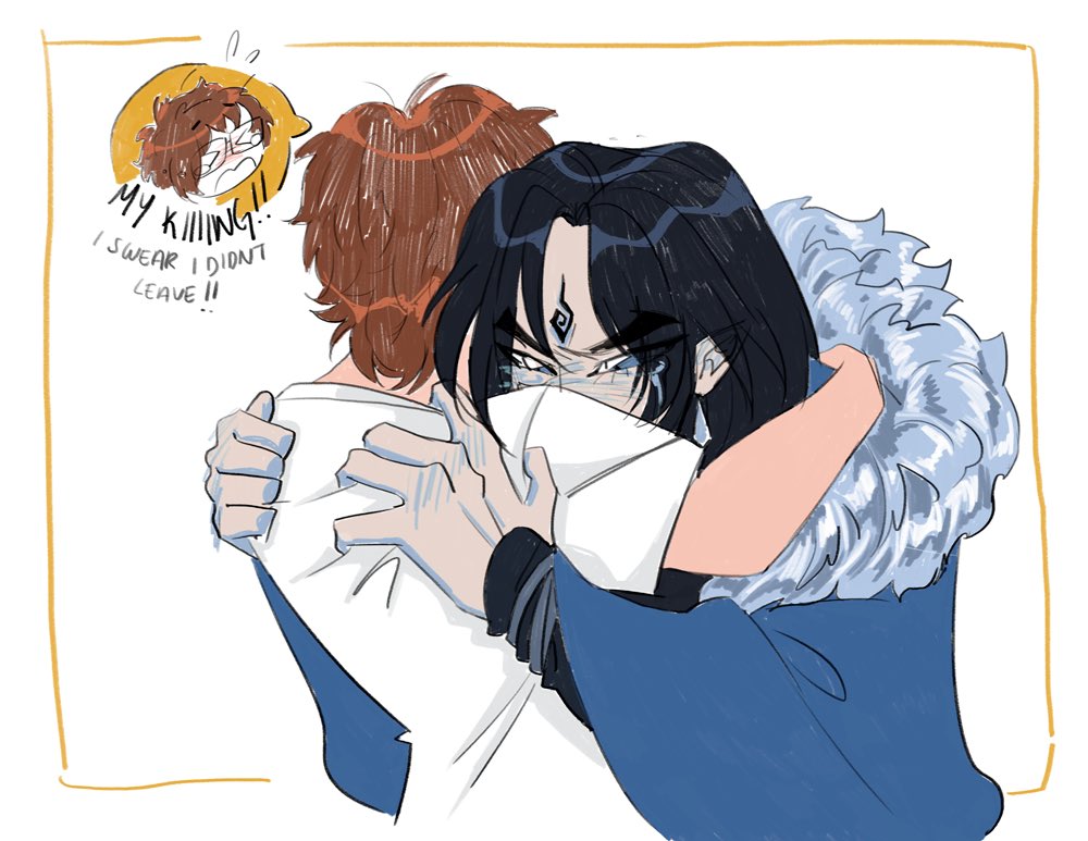 r4id44n's tweet image. i drew his crying face so cute too bad its obscured by xf shoulder LMFAO #moshang  #svsss