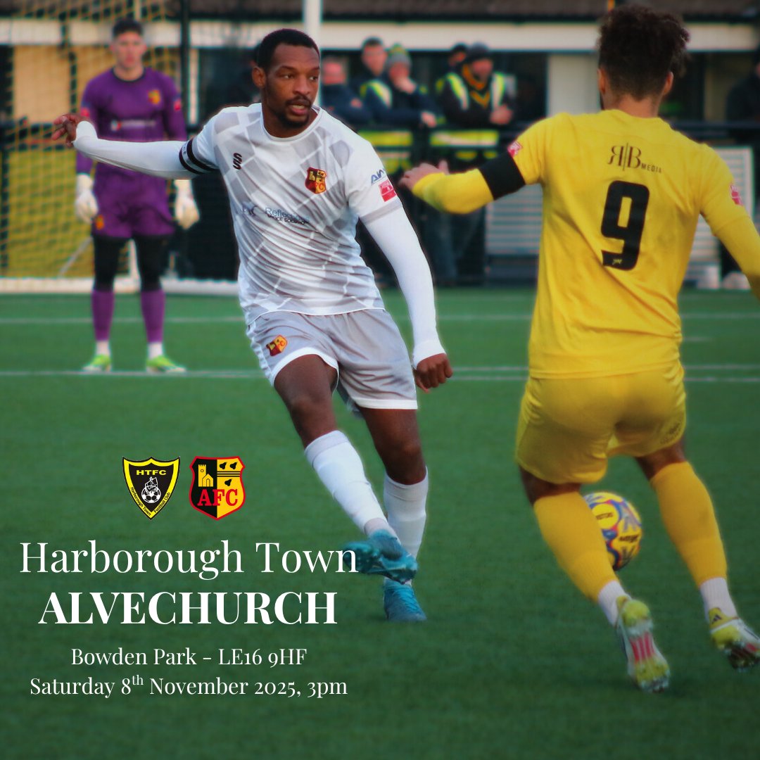 NEXT UP: We're on the road to Market Harborough 🐝

📅 Saturday 8th November 2025
🆚 <a href="/HarbTownFC/">Harborough Town FC 🐝</a> 
⏰ 15:00
🏆 <a href="/SouthernLeague1/">The Pitching In Southern Football League</a> 
🏟️ Bowden Park (LE16 9HF)

Come along and join us as we look to get back to winning ways! ⛪️