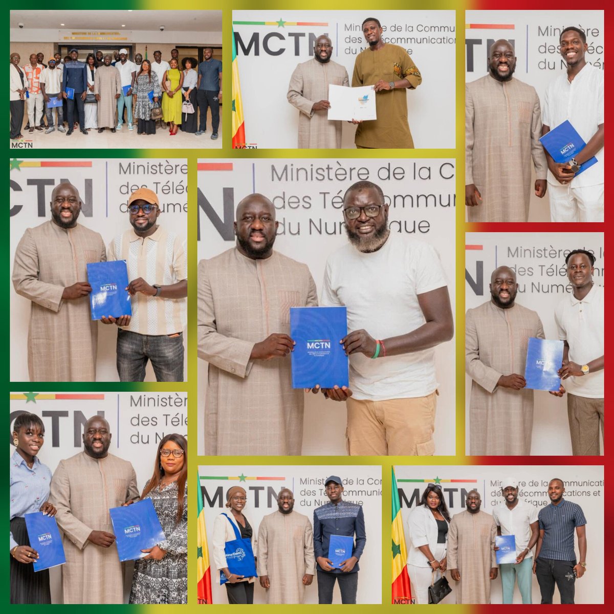 ‼️L’audience entre le Ministre  Alioune SALL , et le réseau des influenceurs et ambassadeurs du New Deal Technologique (NDT) a revêtu la dimension d'un véritable appel à la mobilisation de la jeunesse. 

🇸🇳❤️🚀