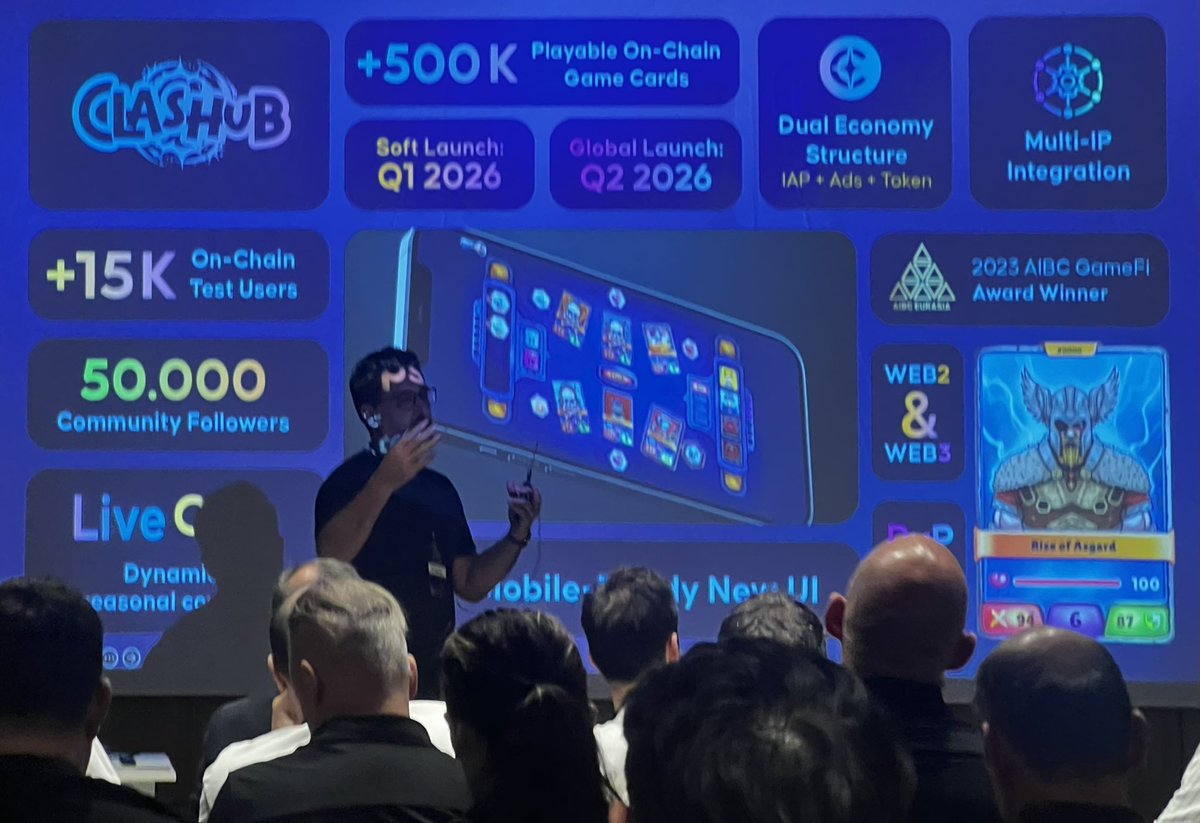 We took the stage at Lorien Demoday, joining top investors and key figures from the gaming ecosystem.

Shared Clashub’s 2026 roadmap and our Web2–Web3 integration vision.

A new era begins. 🚀

#Clashub #LorienDemoday #SpellFactory #GameFi