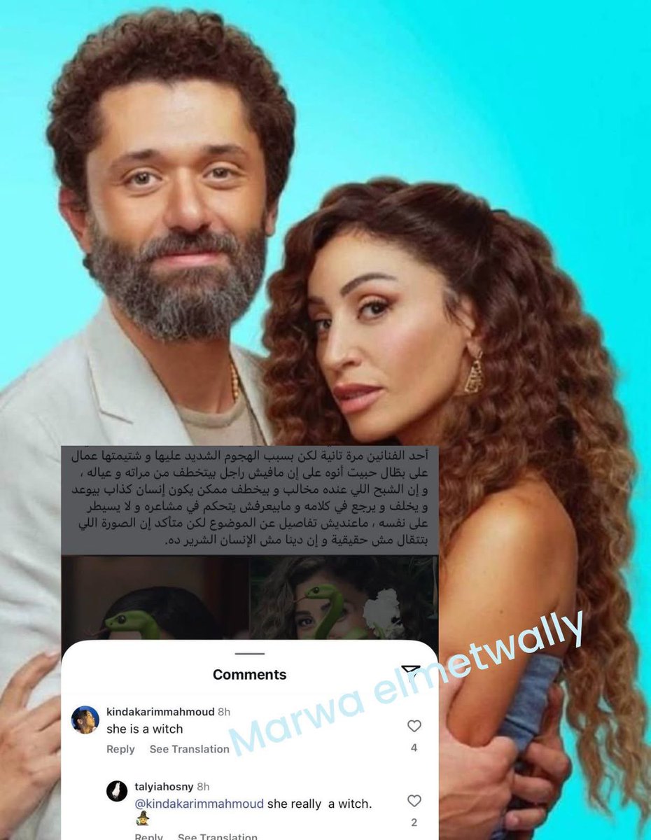 بنت كريم عبد العزير كدة بتأكد ان في علاقة بين دينا الشربيني وباباها وبنت تامر حسني مش طيقاها هي كمان.