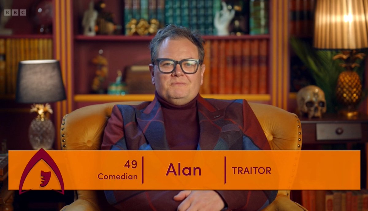 Alan Carr making it to the final of The Traitors as a Traitor is literally groundbreaking TV. There’ll be studies on this in 100 years time. 

#CelebrityTraitors