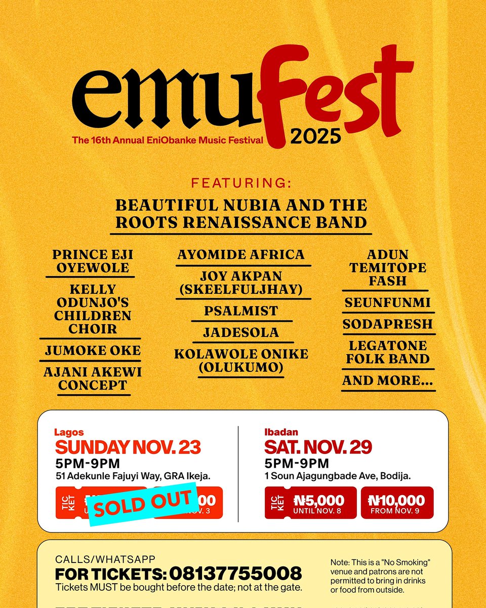 emufest's tweet photo. EMUfest 2025 is set! https://t.co/y4hJ8YQBcc