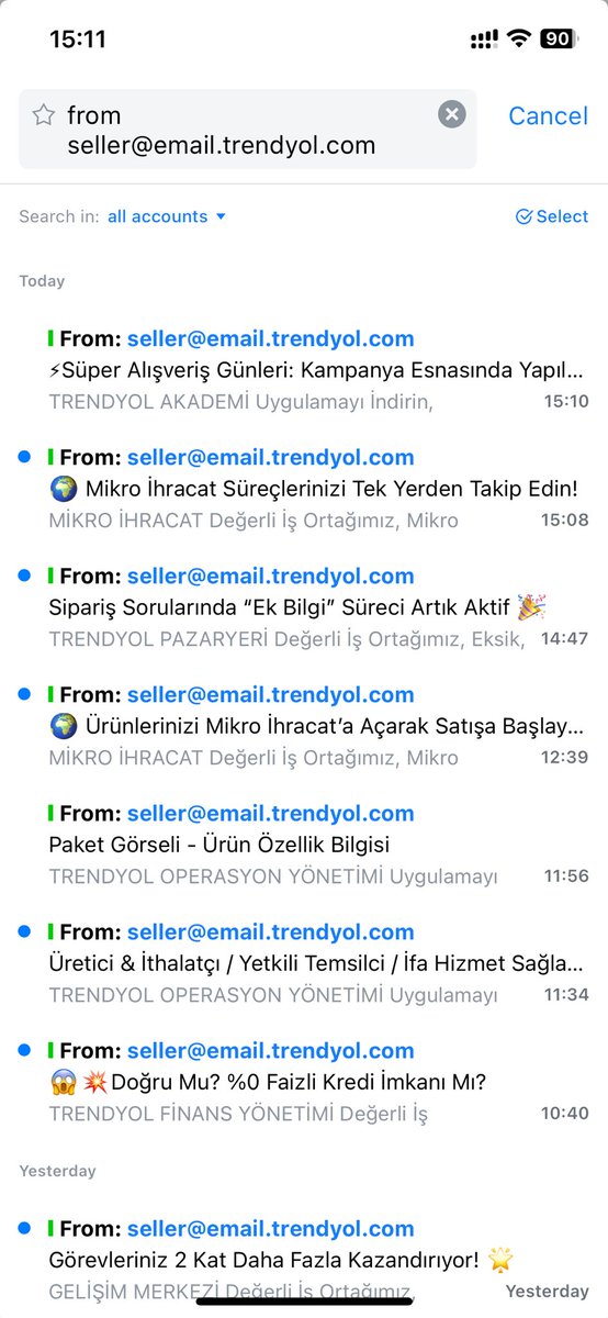 helloburaste's tweet photo. Trendyol’un satıcı bildirimlerinden bıktım usandım artık. Bazı günler 30’a yakın saçmasalak pazarlama bildirimleri gönderiyorlar. O da yetmiyor 20-30 tane de mail gönderiyorlar. Hızını alamayıp bir de Whatsapp’dan yazıyorlar. Canları sıkılırsa bizzat bir müşteri temsilcisi telefonla arayıp o gün gönderdikleri bildirimleri okuyor tek tek.

Whatsapp ve telefonlarını engelledim. Diyeceksiniz ki bildirimleri kapat, kapatınca sipariş bildirimleri de kapanıyor. E-postalar zaten panelden kapalı, ona rağmen gönderiyorlar. Hayatımda bu kadar salakça bir şey görmedim. Satış yaptığım platform bana niye düşük faizli araç kredisi satmaya çalışıyor ya? Tam superapp saçmalığı