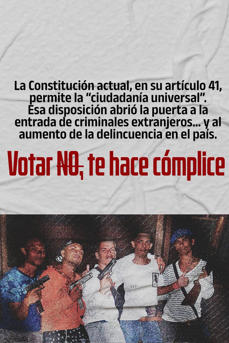 Tuvieron su oportunidad y solo generaron retroceso. Hoy te piden el VOTAR NO para seguir sin rendir cuentas. <a href="/MarlonVargasEc/">Marlon Vargas S.</a> #LosdelSiempreNO