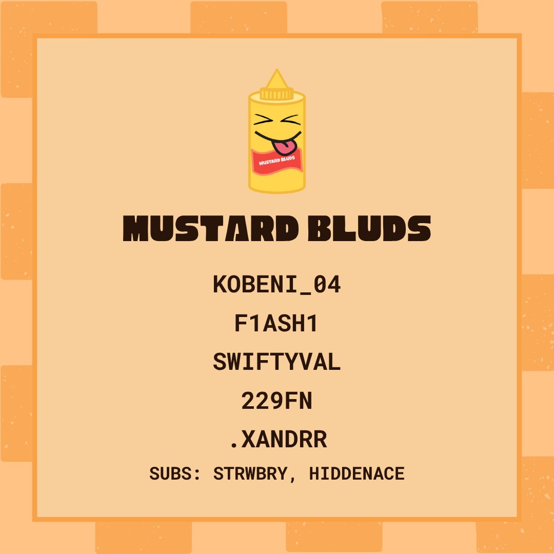 LVLtwt's tweet image. Team MUSTARD BLUDS!

@Rumiko_054
Flash
@swftyval
@jettsegirlwlw
@_xandrr3

SUBS: yuki, @H1ddenAc3