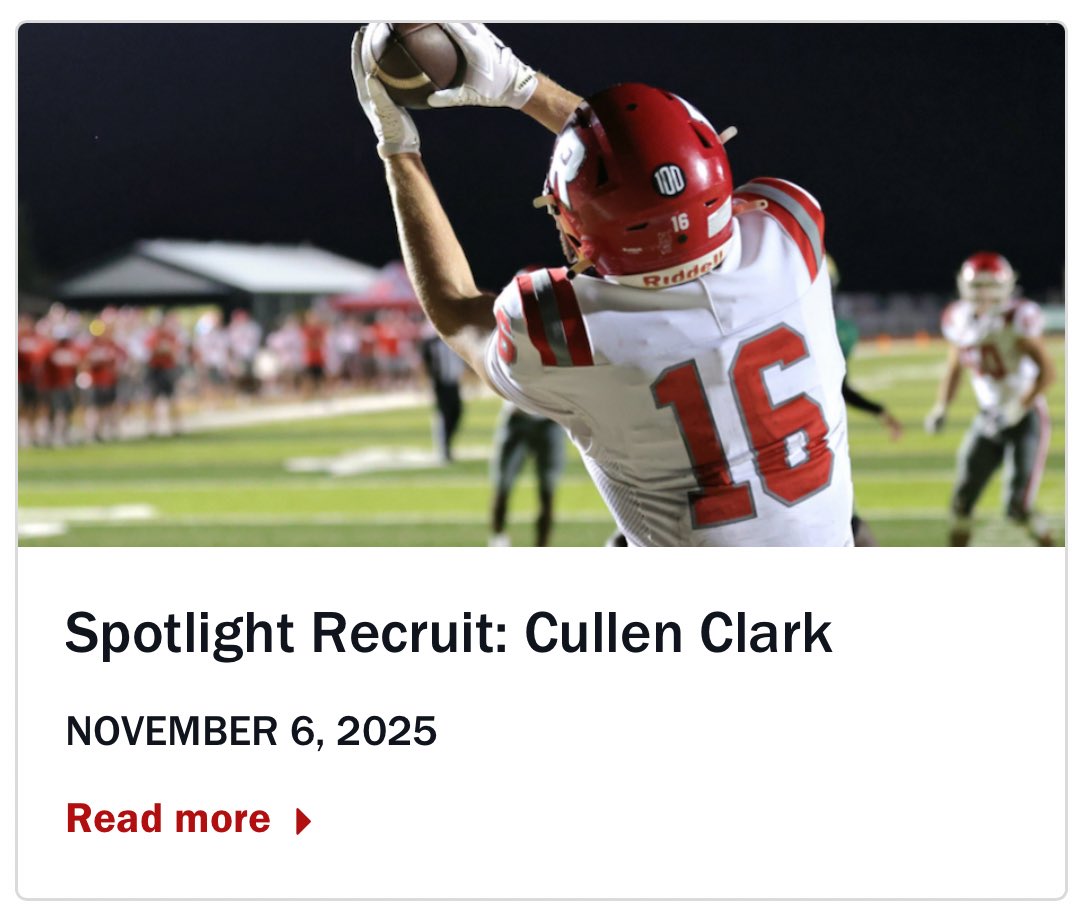 Check out today’s Spotlight Recruit!
Cullen Clark from Ruston High School. Give it a read below! 

lafootballmagazine.com/news/spotlight…

#louisiana #football #recruiting <a href="/LeeBrecheen/">Lee Brecheen</a>