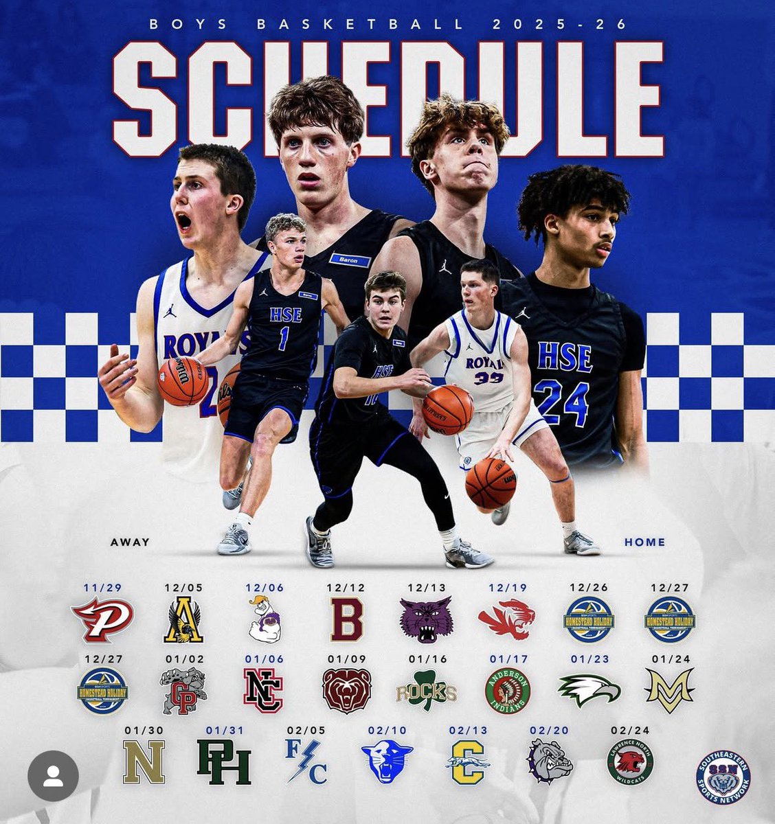 2025-26 season schedule!!! 
<a href="/HSEBasketball/">HSE Royals Basketball</a>