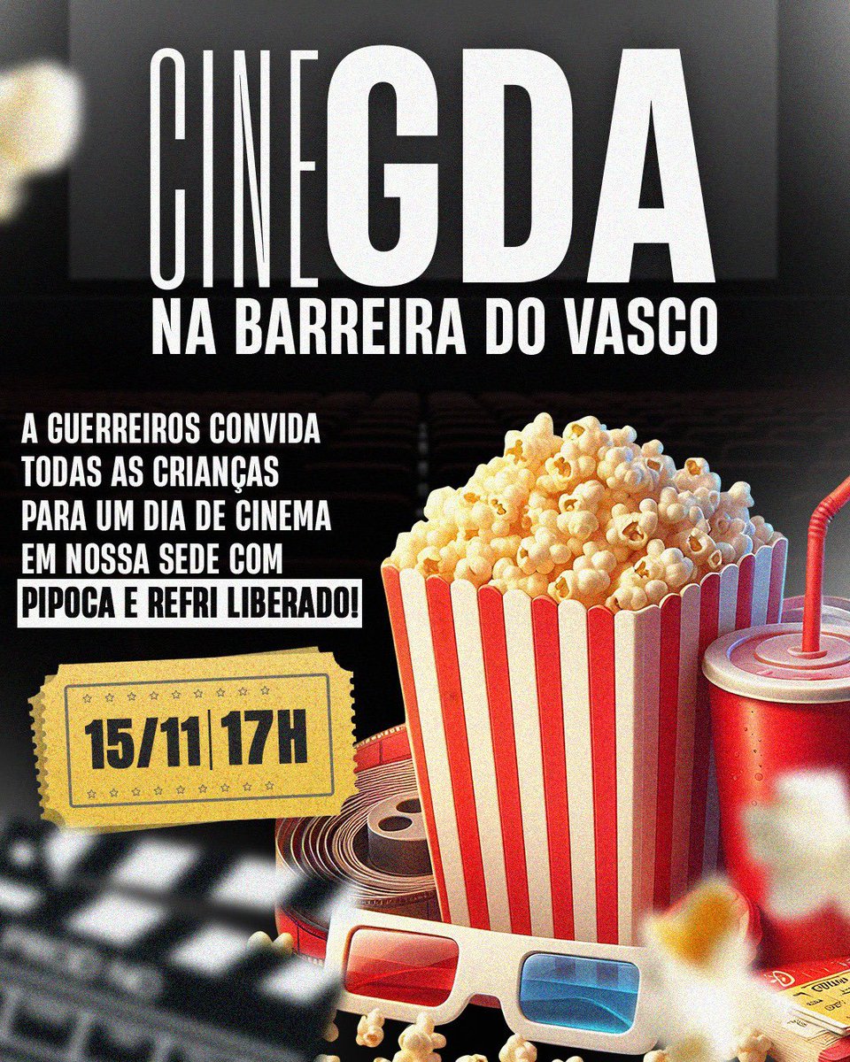 🎬 ASDH apresenta: Cine GDA!

Temos o prazer de anunciar o nosso Cine GDA, que acontecerá no dia 15/11, às 17h, em nossa sede! 

Teremos pipoca e refrigerante para as crianças presentes, garantindo um momento especial que ficará marcado na memória de cada uma delas!