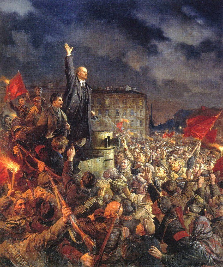 “Yoldaşlar! Bolşeviklerin uğruna savaştığı işçi ve köylü devrimi başarıya ulaşmış, Sovyet iktidarı kurulmuştur.”

Vladimir İ. Lenin, 7 Kasım 1917