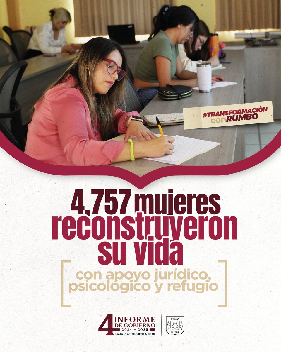 🤝💜  Con asesorías jurídicas, apoyos psicológicos y refugios temporales, acompañamos a 4 757 víctimas de violencia familiar en la reconstrucción de sus vidas.

La protección y el bienestar de quienes más lo necesitan es nuestra prioridad. 

#TransformaciónConRumbo
