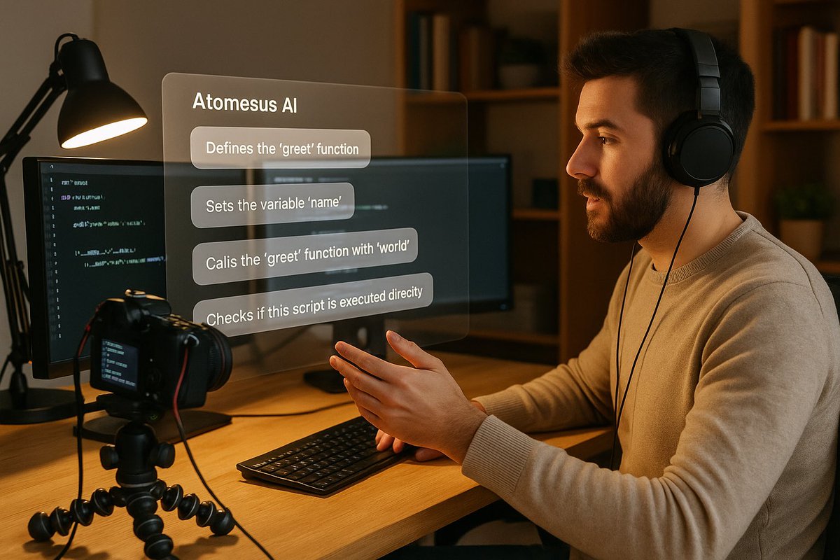 Atomesus's tweet image. 💻 Teaching code just got easier.
Atomesus AI explains every line, every function &amp;amp; every error — perfect for dev educators.

#AtomesusAI #DevCommunity #CodeLearning #AIDeveloper #TechInfluencer