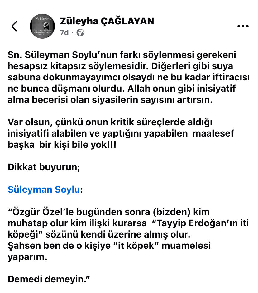 ⁦Sn. ⁦<a href="/suleymansoylu/">Süleyman Soylu</a>⁩ yine söylenmesi gerekeni söyleyen oldu. Allah eksikliğini göstermesin🤲🏻 ⁦<a href="/demokratlar2023/">Demokratlar Platformu</a>⁩